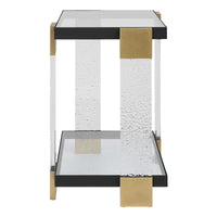 Mckenzie Black & Gold Accent Table