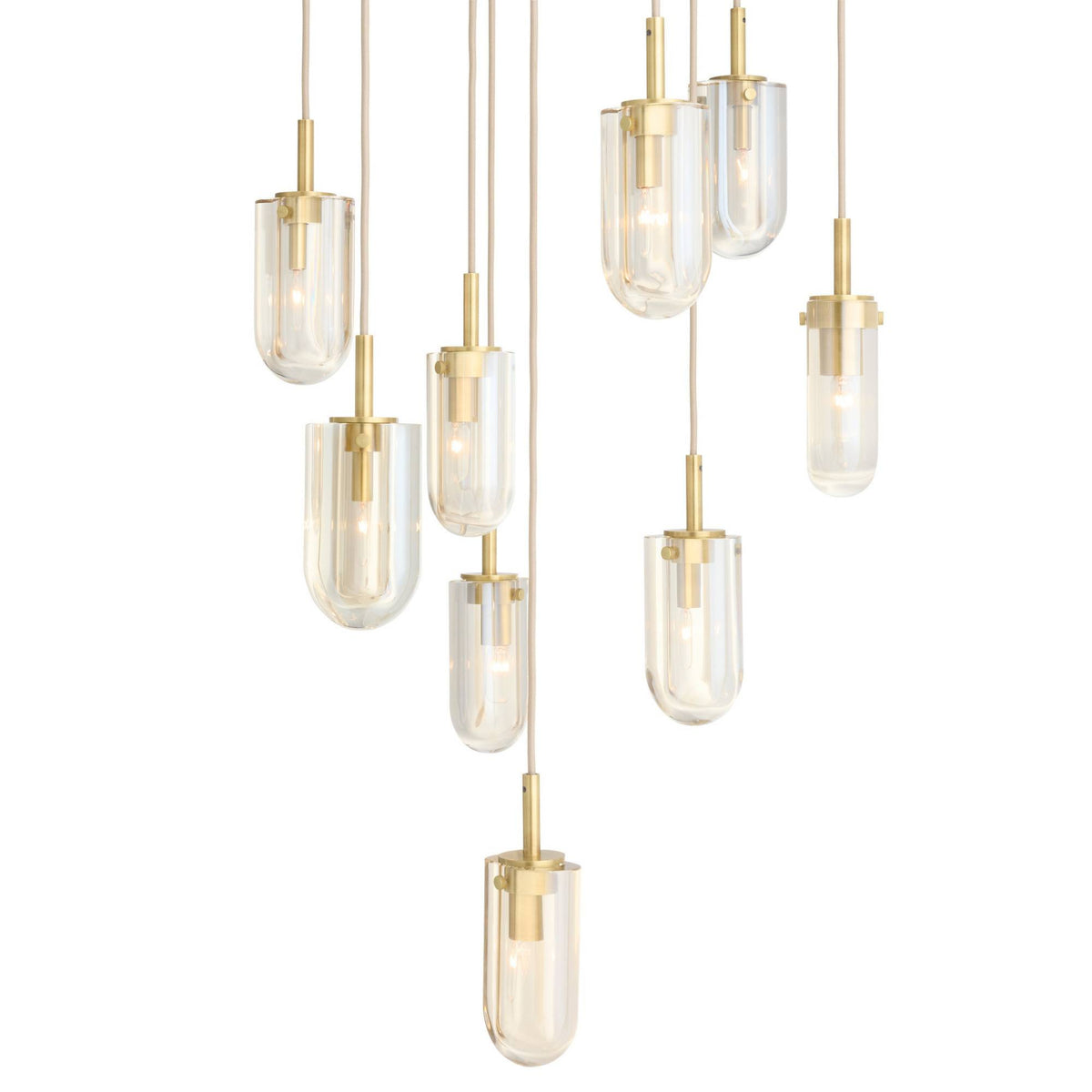 Javier 25" Champagne Crystal Multi-Port Chandelier