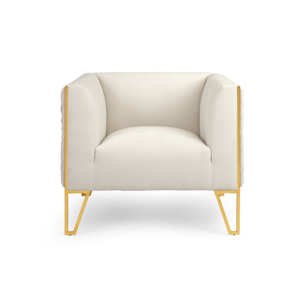 Jordan Cream & Gold Accent Chair