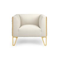 Jordan Cream & Gold Accent Chair