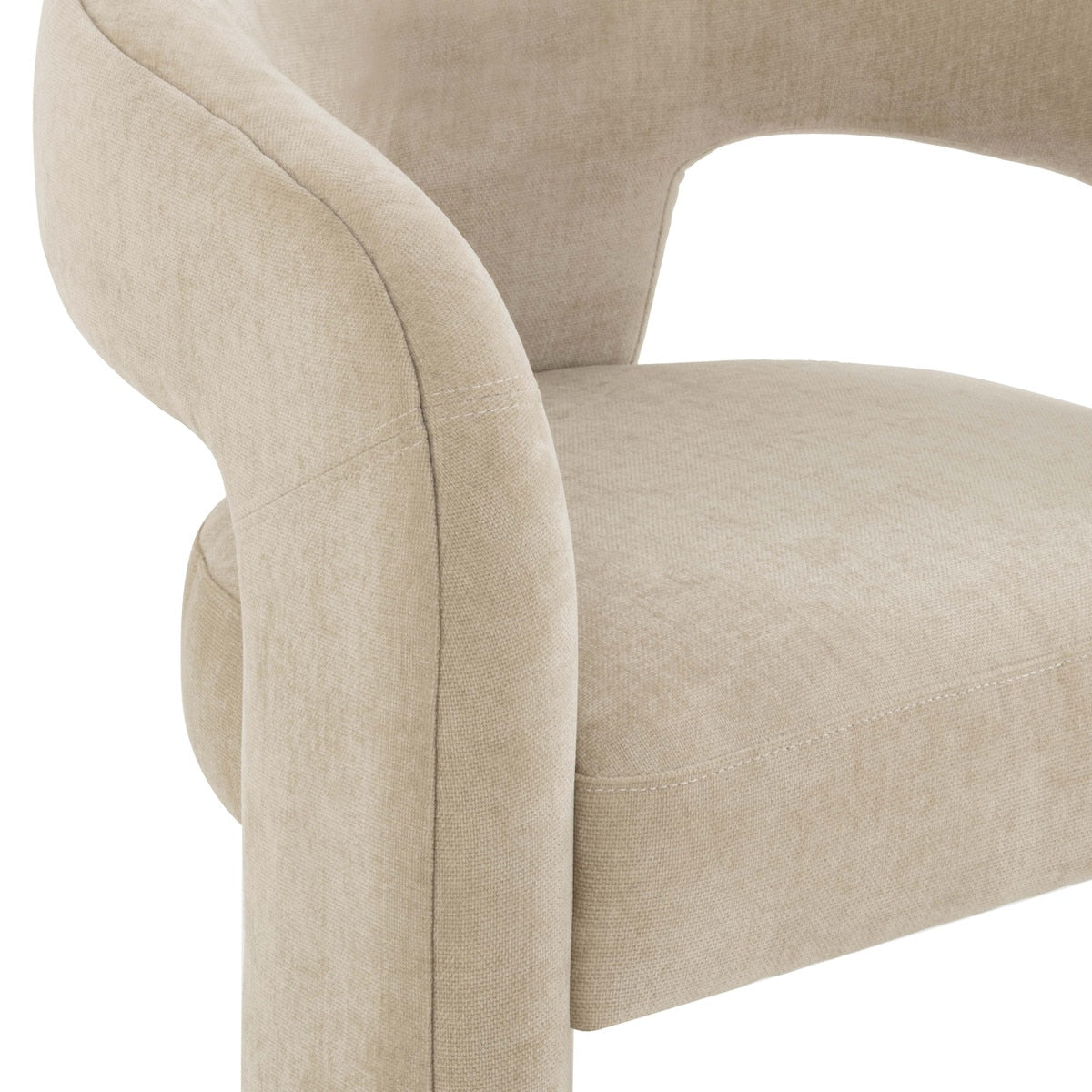 Malone Taupe Performance Chenille Stool