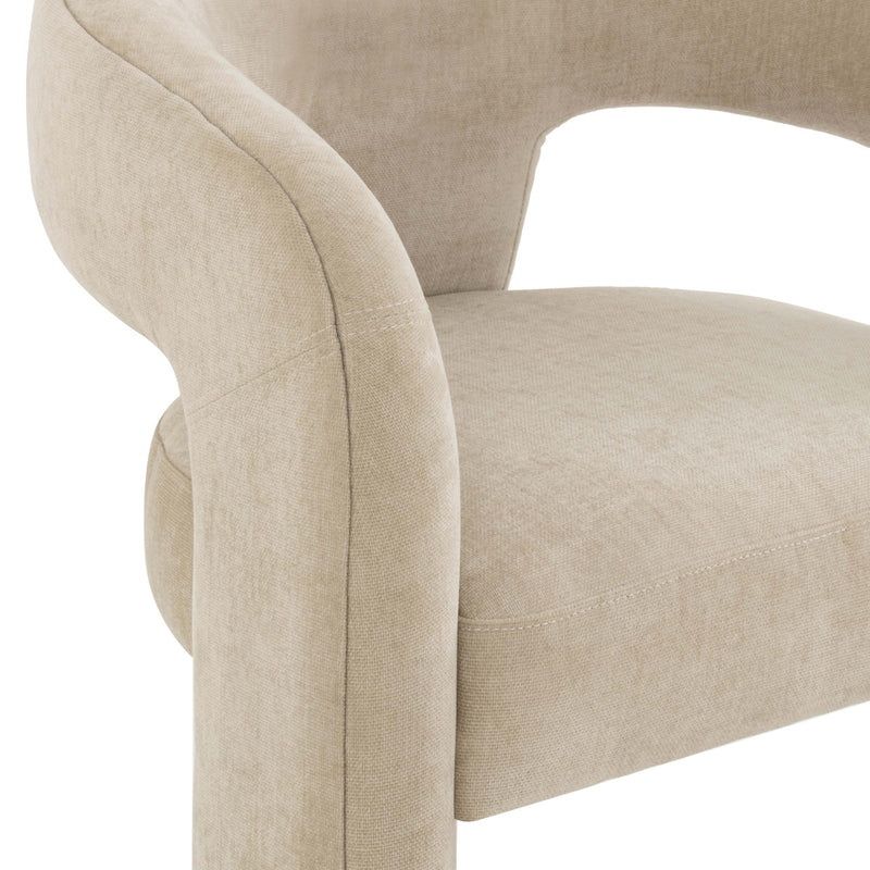 Malone Taupe Performance Chenille Stool