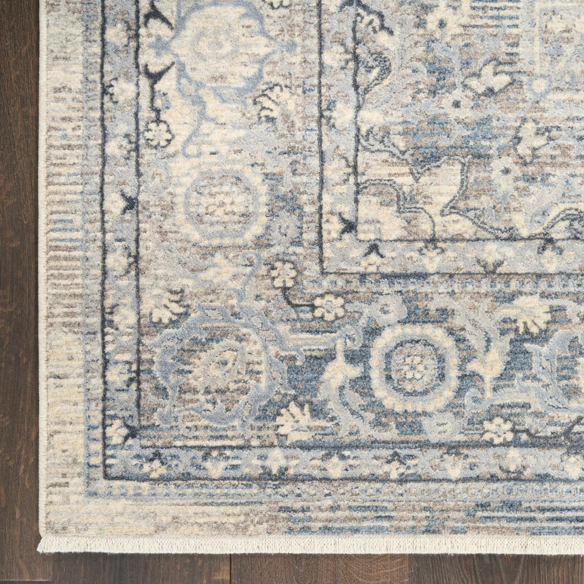 Delphine Ivory Blue Area Rug