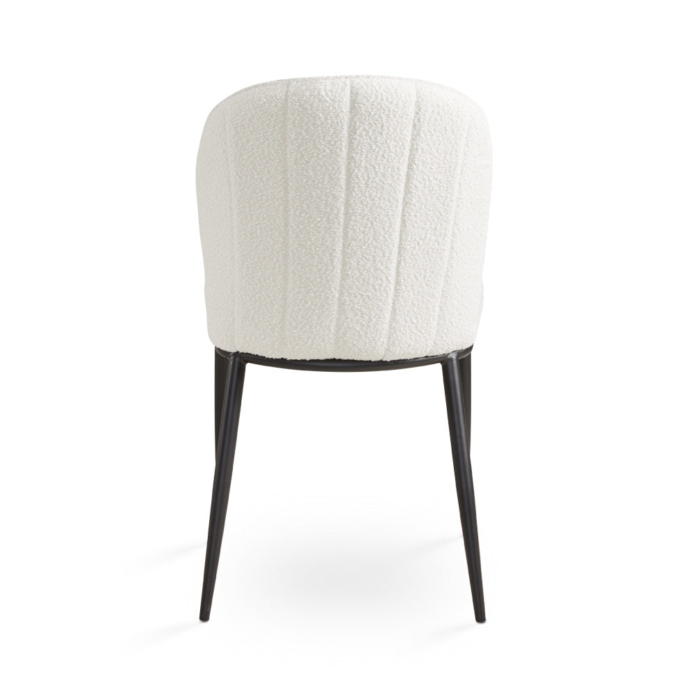 Ellison White Boucle Dining Chair