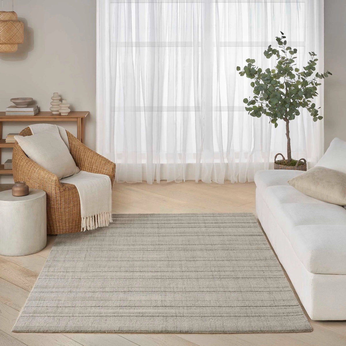 Martha Multi Weave Grey Area Rug