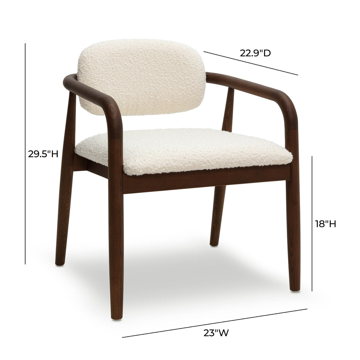 Betsy Cream Boucle Dining Chair