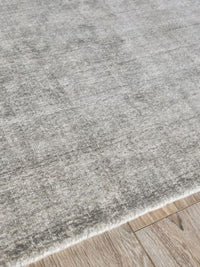 Penelope Grey/Taupe Wool/Bamboo Silk Area Rug - Elegance Collection