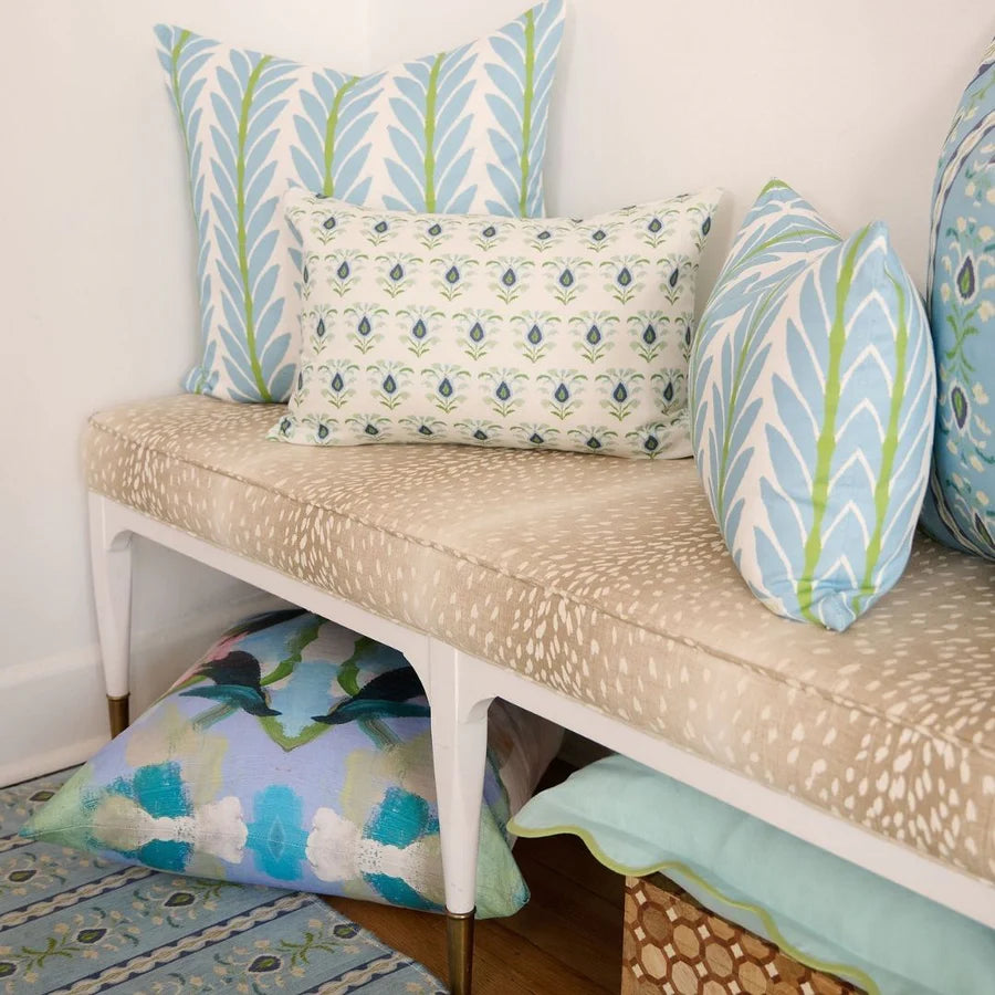 Caroline French Blue Decorative Pillow (4 Sizes Available)