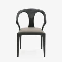 Caroline Modern Grey & Black Dining Chair