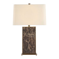 Isabella Brown Marble & Gold Lamp