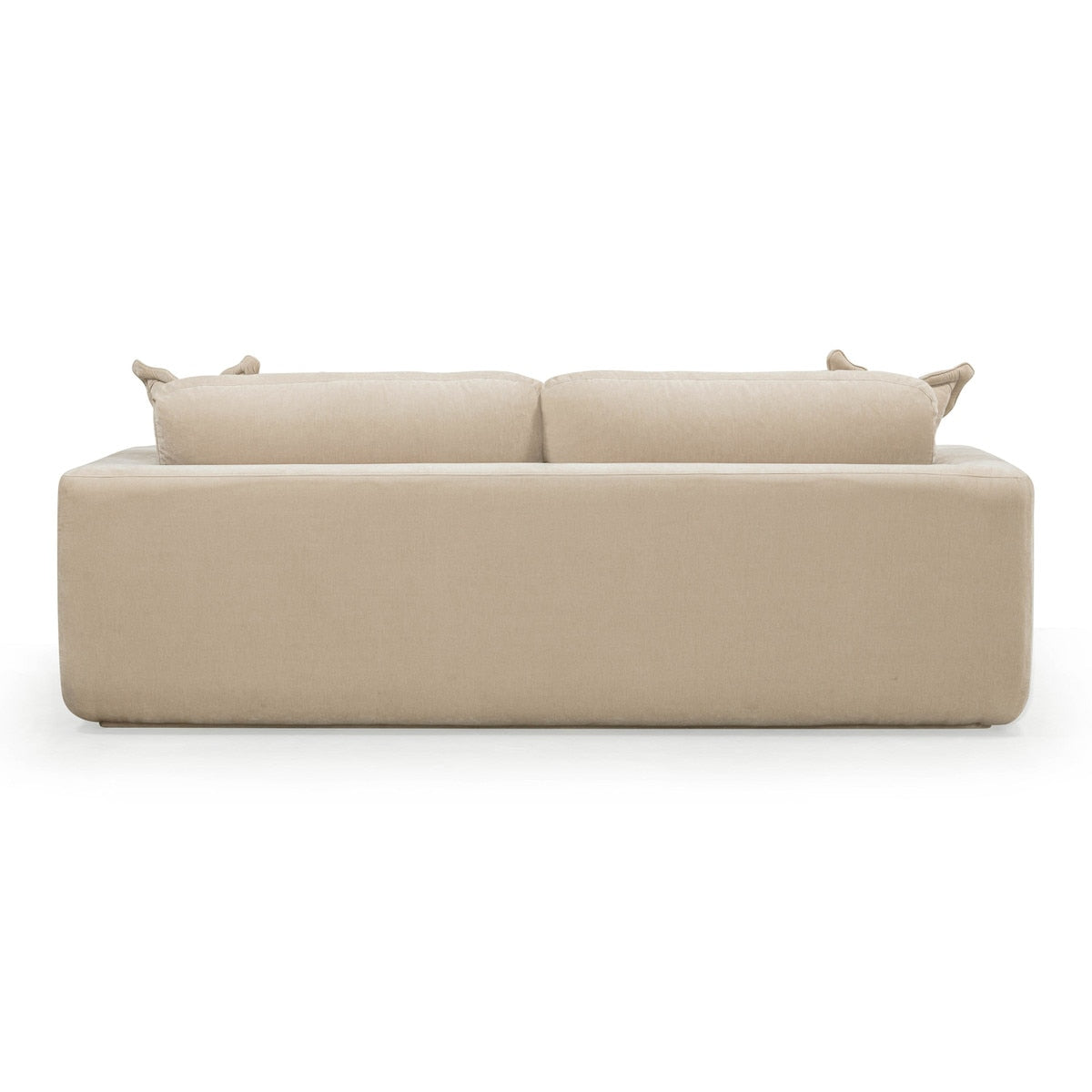 Aliana 90.5" Sand Upcycled Washed Velvet Sofa