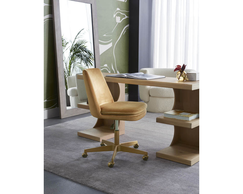 Berget Gold Sky & Gold Desk Chair