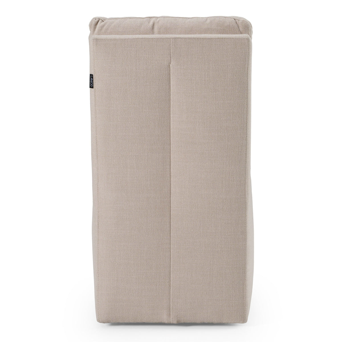 Damaris Modern Beige Linen Dining Chair With Castor Wheels