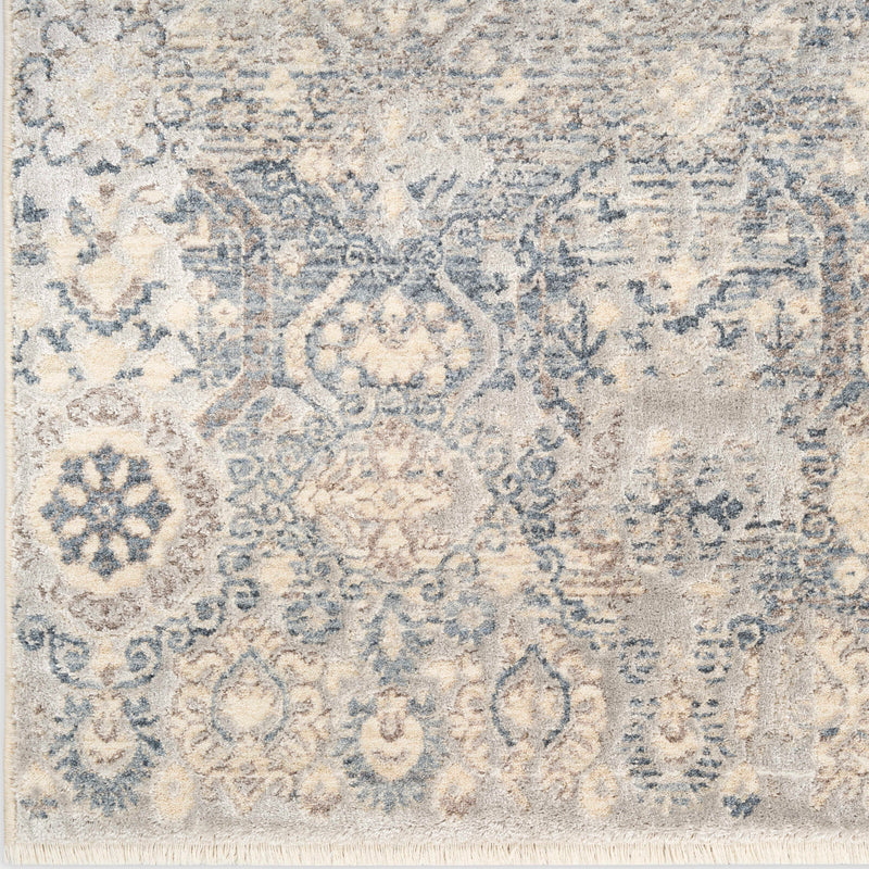 Delphine Blue Plush Area Rug
