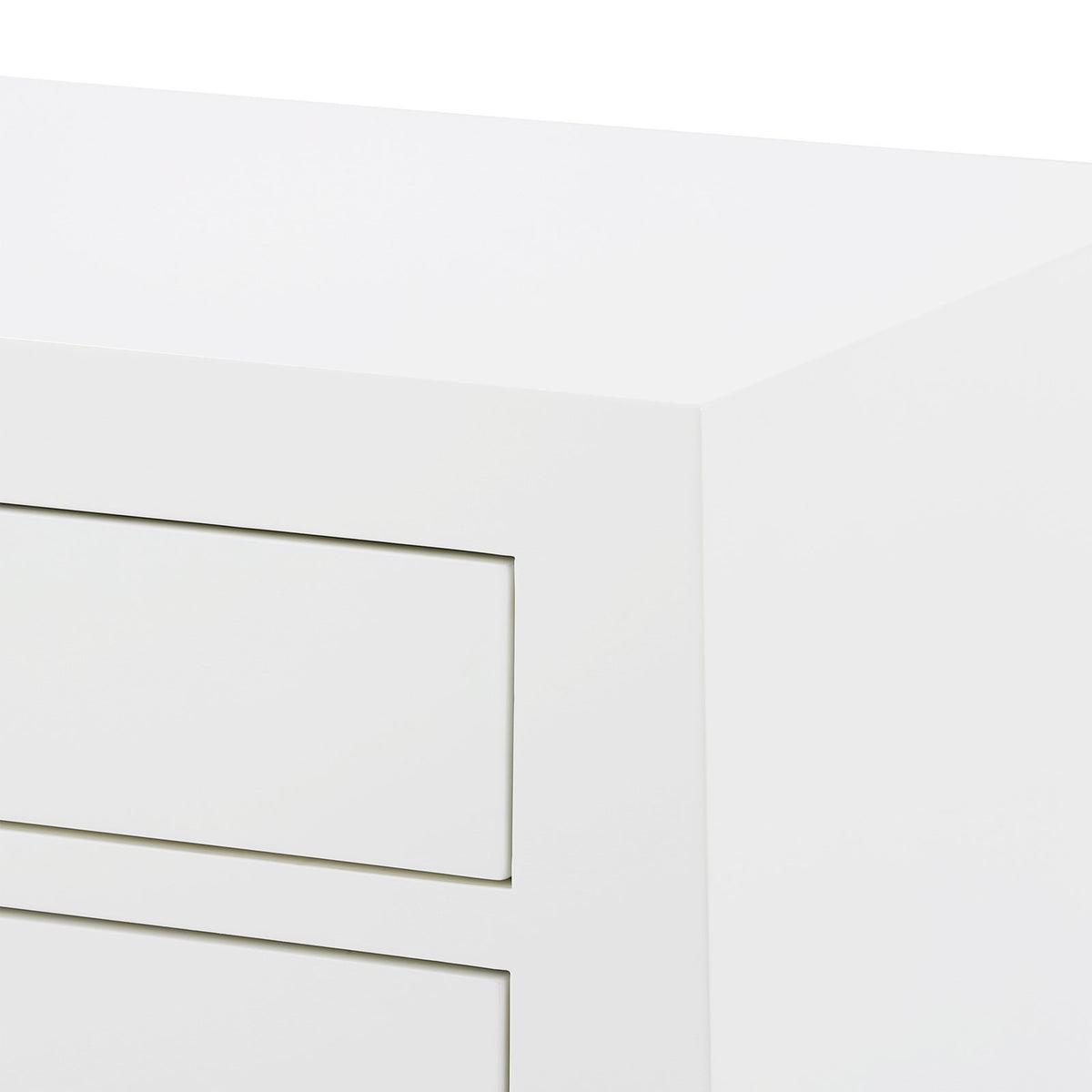 Maylee 26" White & Gold End Table/Nightstand