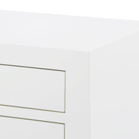 Maylee 26" White & Gold End Table/Nightstand