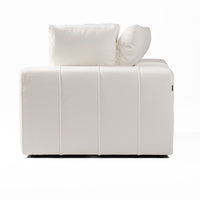 Terra Modern Off White Fabric Modular Corner Seat
