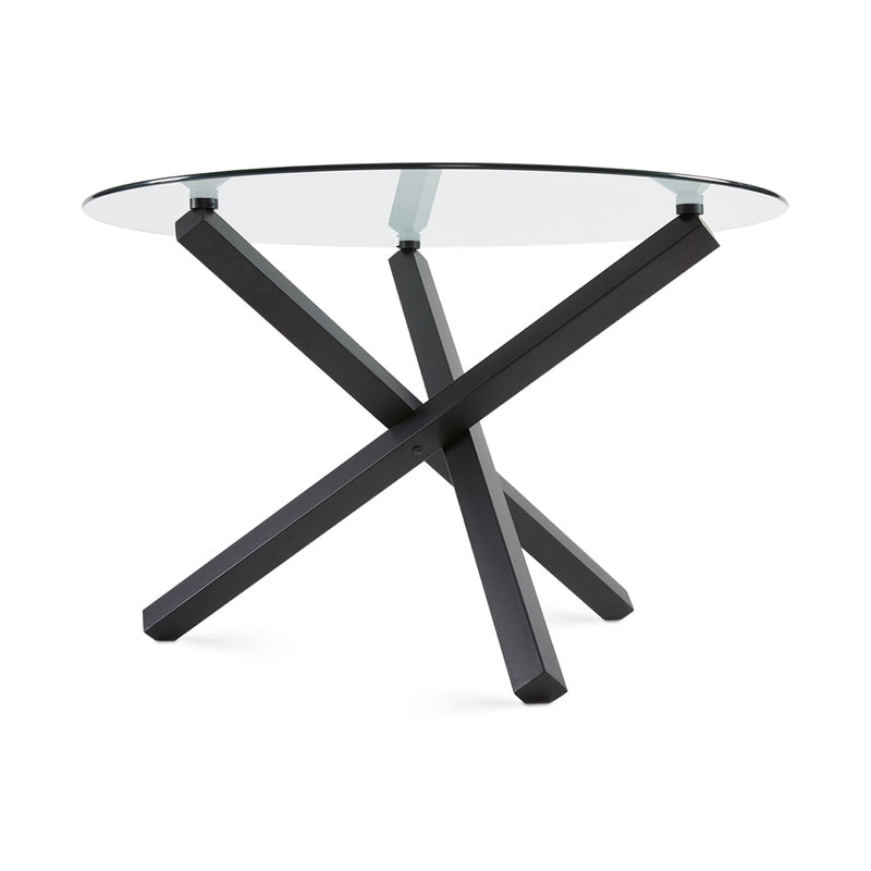 Rodeo 55" Round Black Dining Table