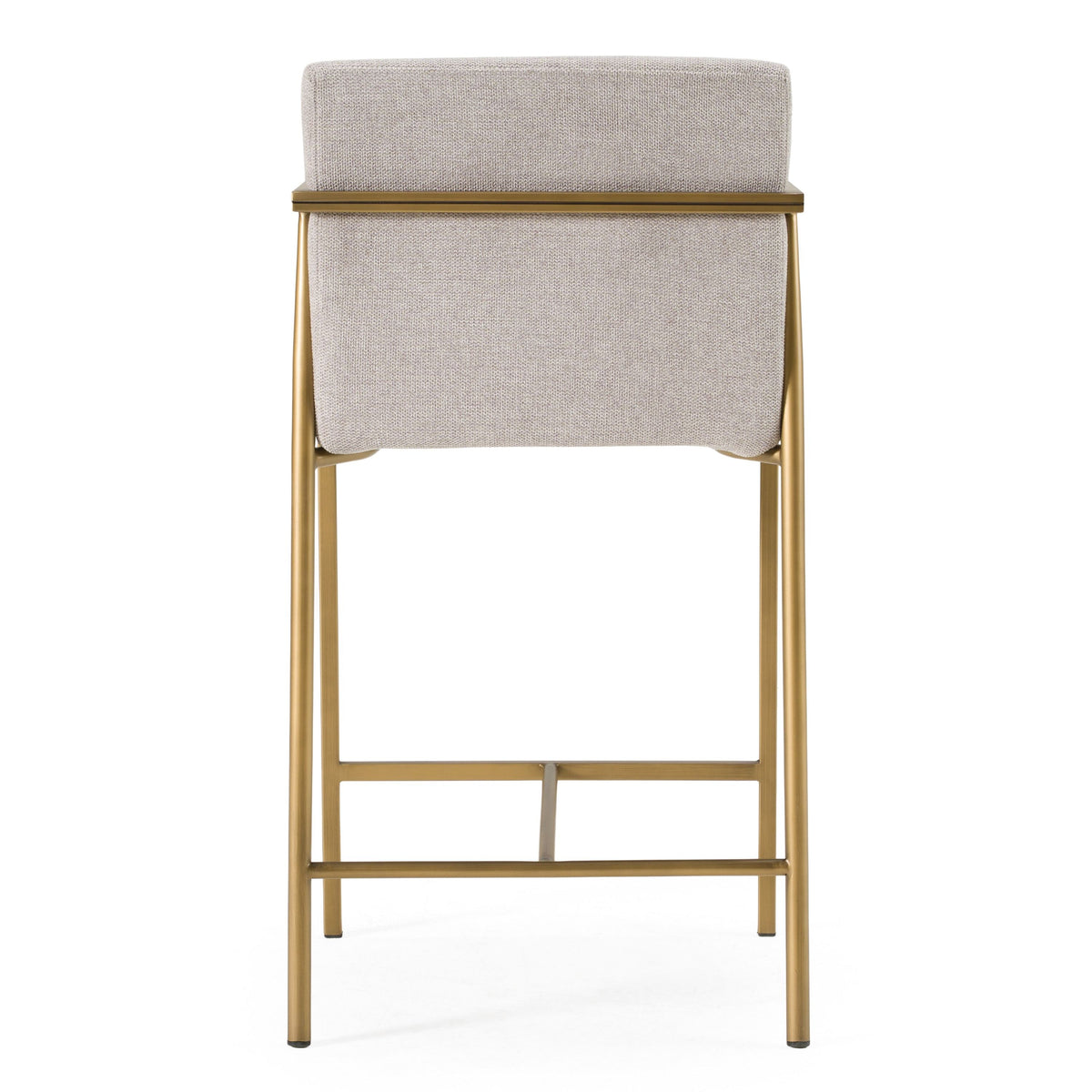 Cima Light Grey & Gold Counter Stool