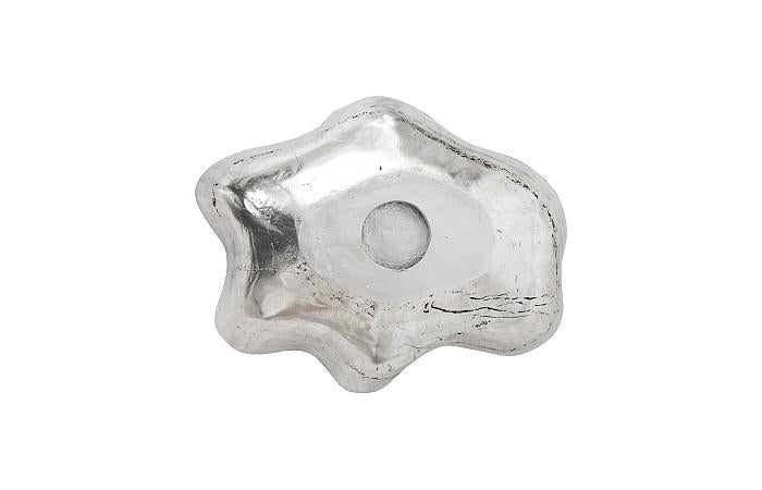 Zoe Cast Onyx Silver Wall Sculptural Bowl