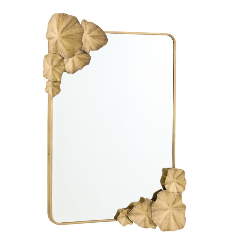 Ismerie Gold Lily Pad Mirror