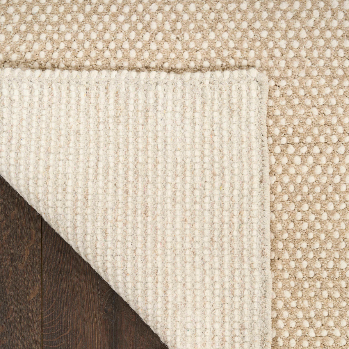 Everly Ivory Taupe Wool Blend Area Rug