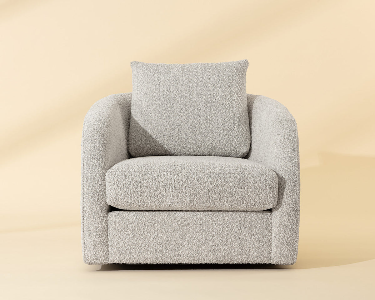 Wexford Greige Swivel Accent Chair