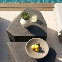 Drover Outdoor Black Coffee Tables (Set of 2)