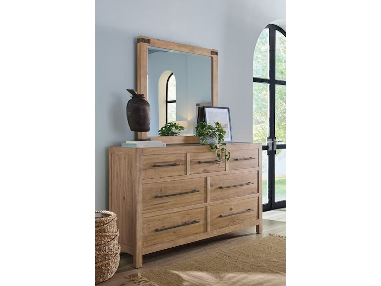 Colt Light Wood Seven Drawer Dresser