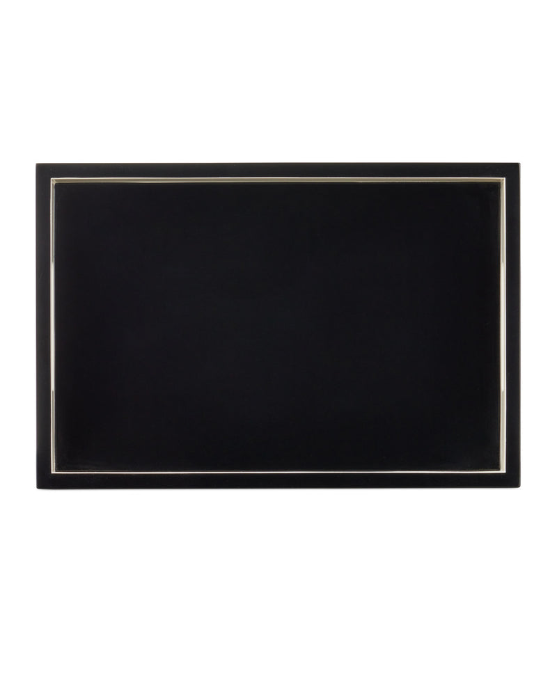 Cosette Ivory & Black Lacquer Tray (Set of 2)