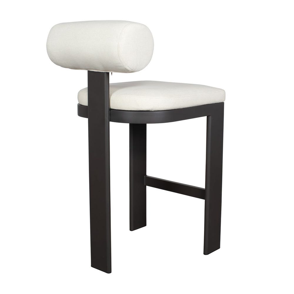 Verah White Outdoor Bar Stool