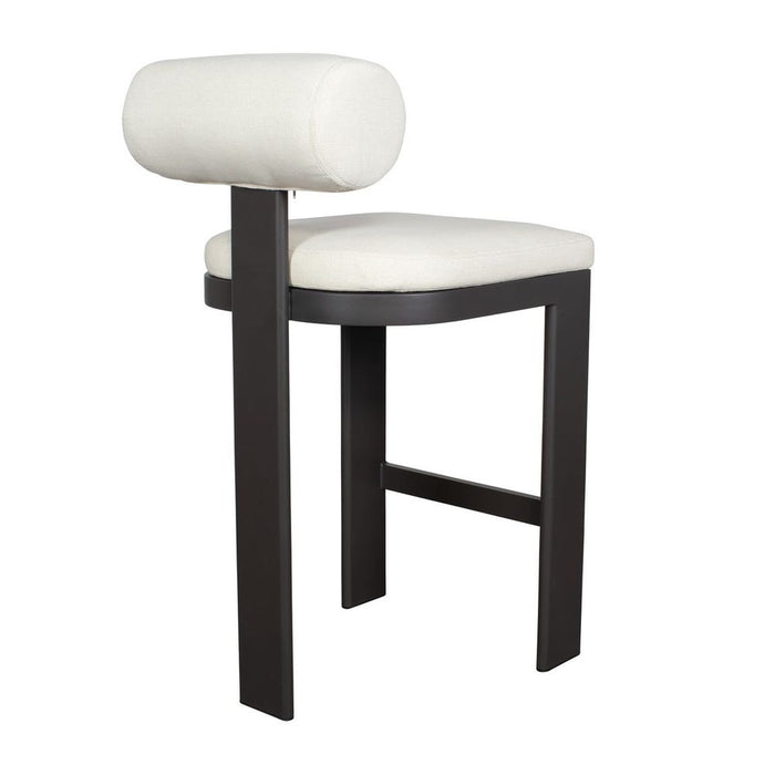Verah White Outdoor Bar Stool