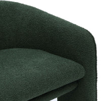 Gattara Forest Green Boucle Accent Chair