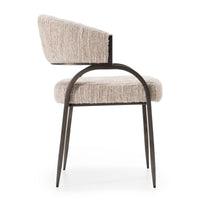 Claire Modern Beige Fabric Dining Chair