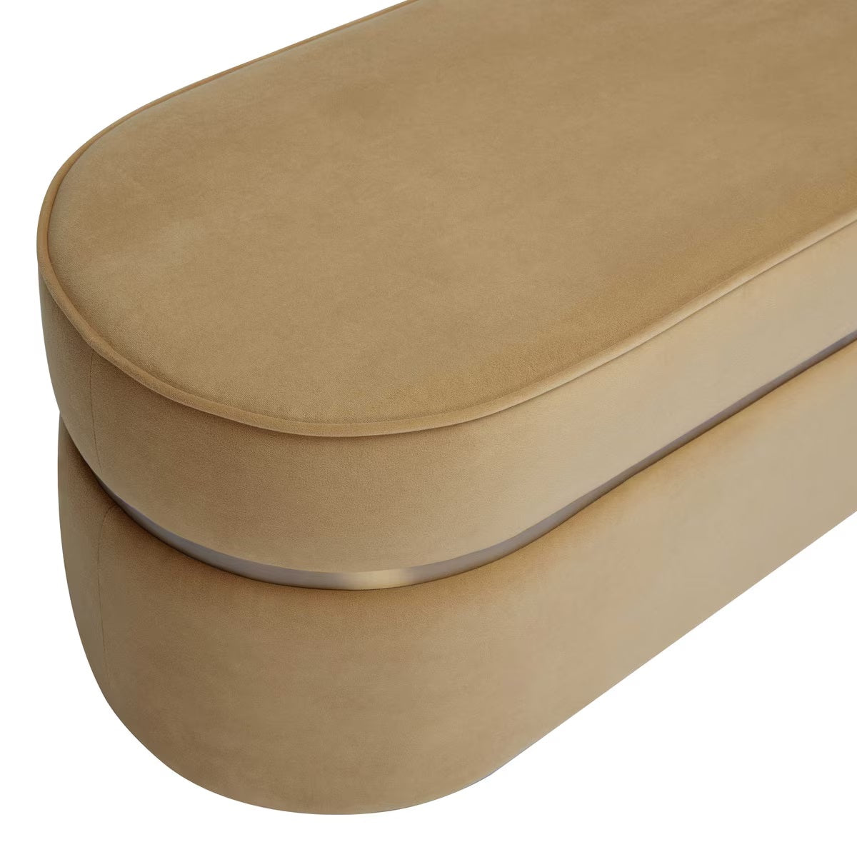 Pomp Honey Velvet Bench