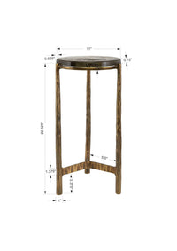 Adley Gold Accent Table