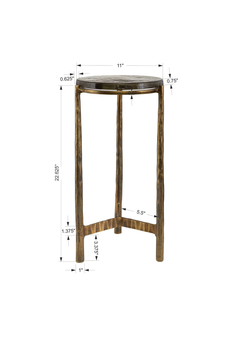 Adley Gold Accent Table