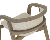 Arco Oatmeal Solid Ash Wood Dining Armchair