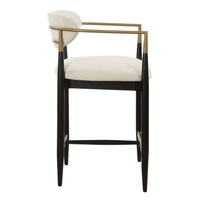 Harper Off White Velvet Counter Stool