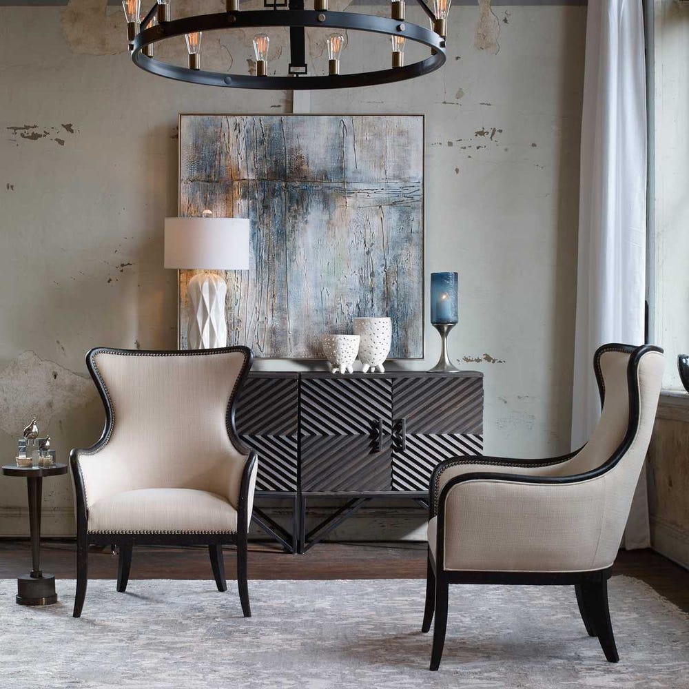Maeve Sand Wing Chair