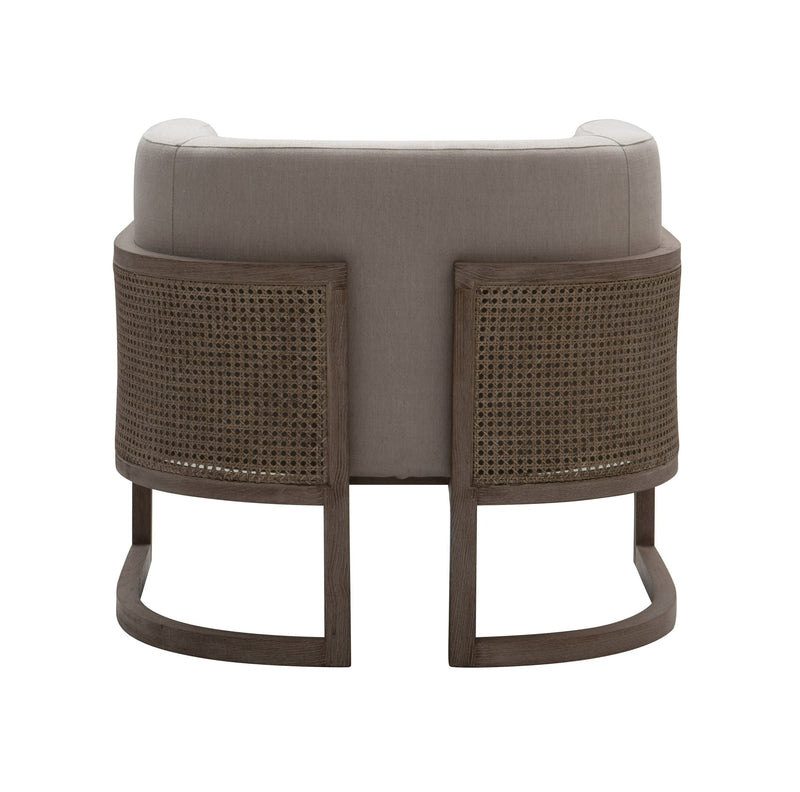 Crest Modern Grey Rattan Accent Chair