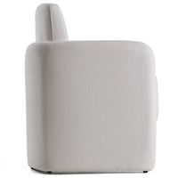 Vivianne Modern White Fabric Dining Chair