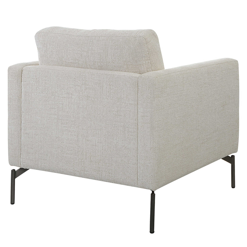 Allegra Ivory Chenille Accent Chair