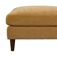 Aeliana Mustard Velvet Ottoman