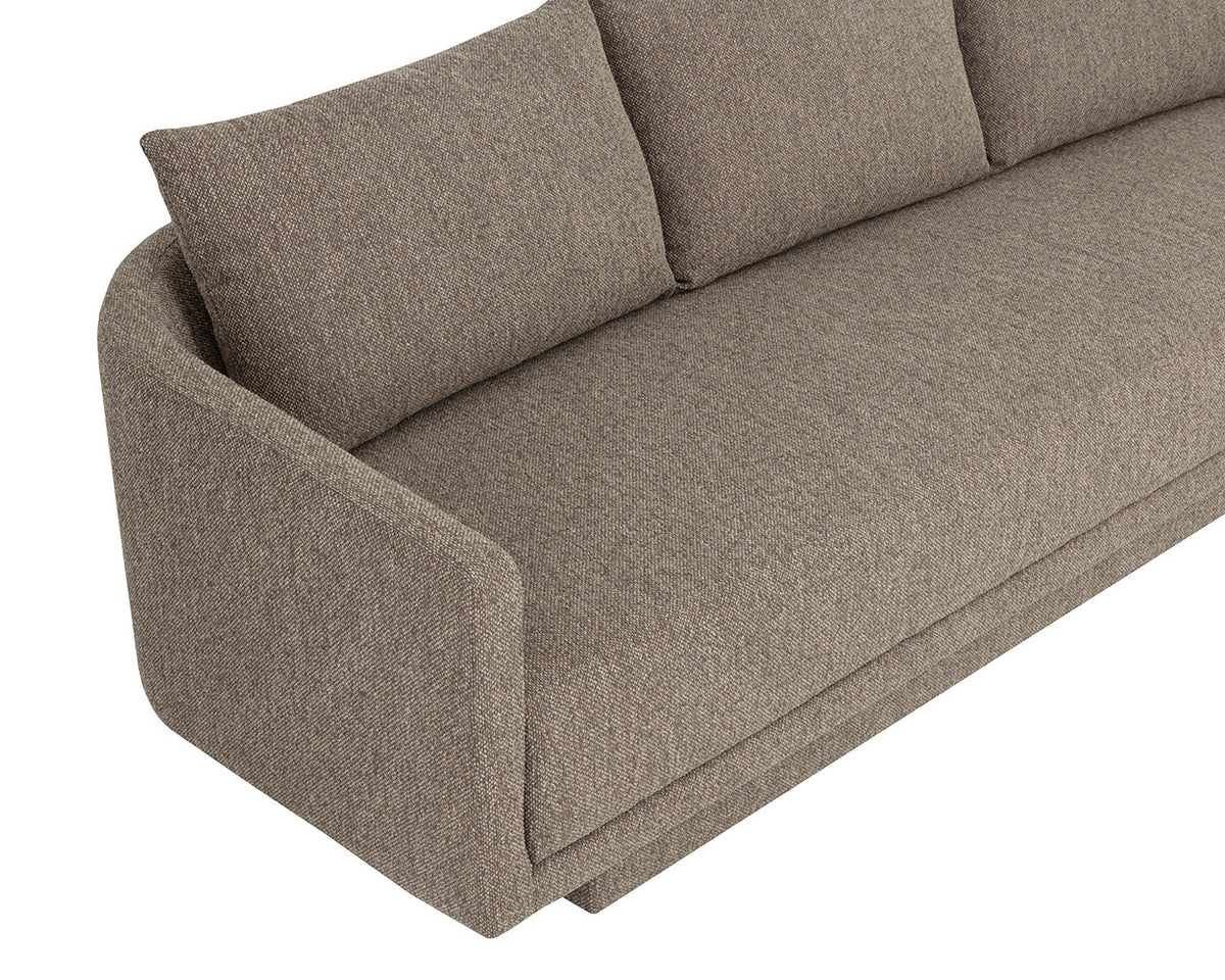 Gannon 110" Earth-Toned Upholstered Sofa