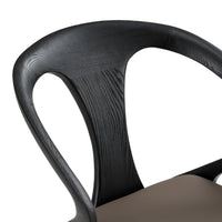 Caroline Modern Grey & Black Dining Chair