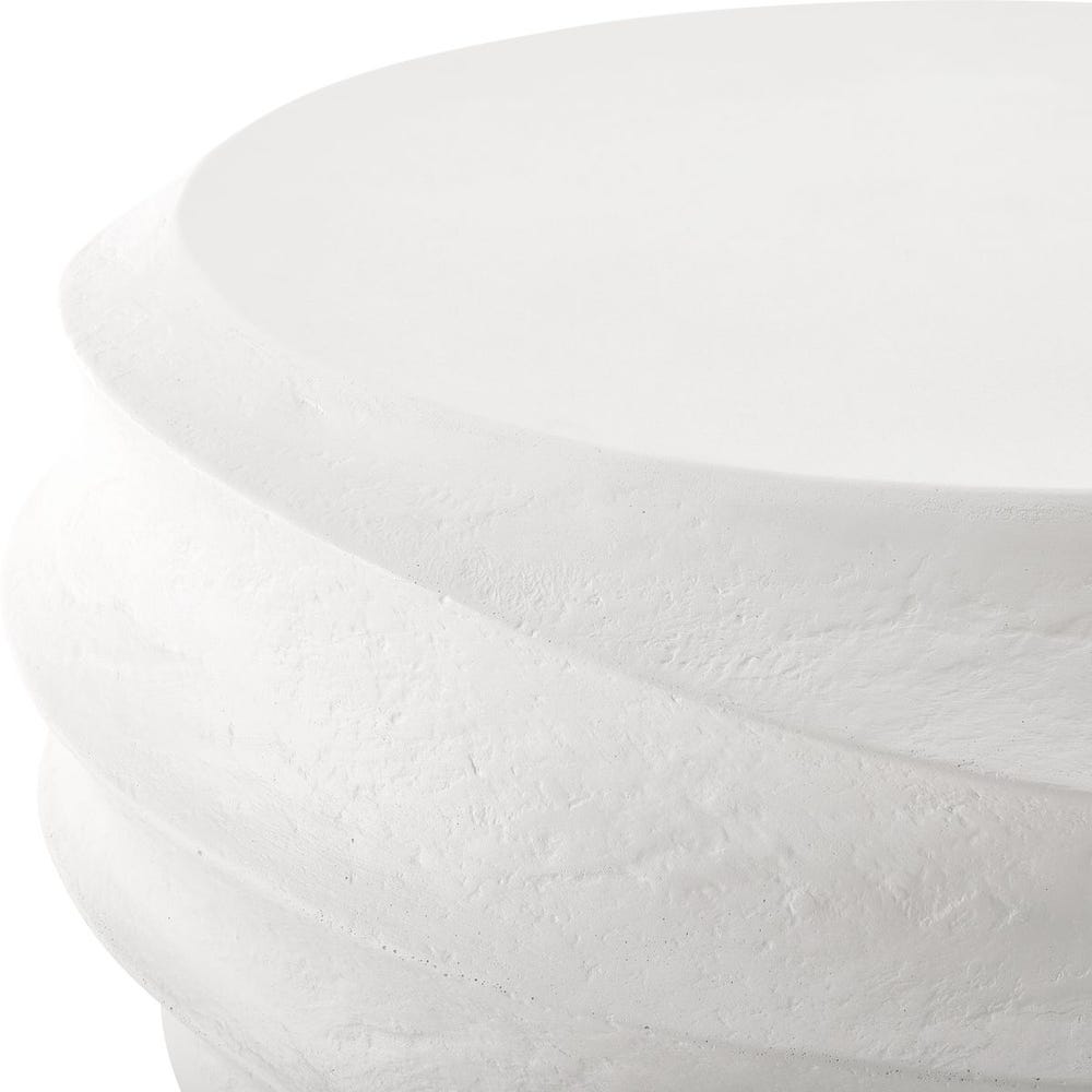 Verah White Indoor-Outdoor Coffee Table