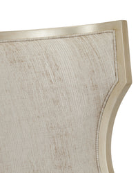 Garson Silver Leaf & Fresh Fine Linen Accent Chair