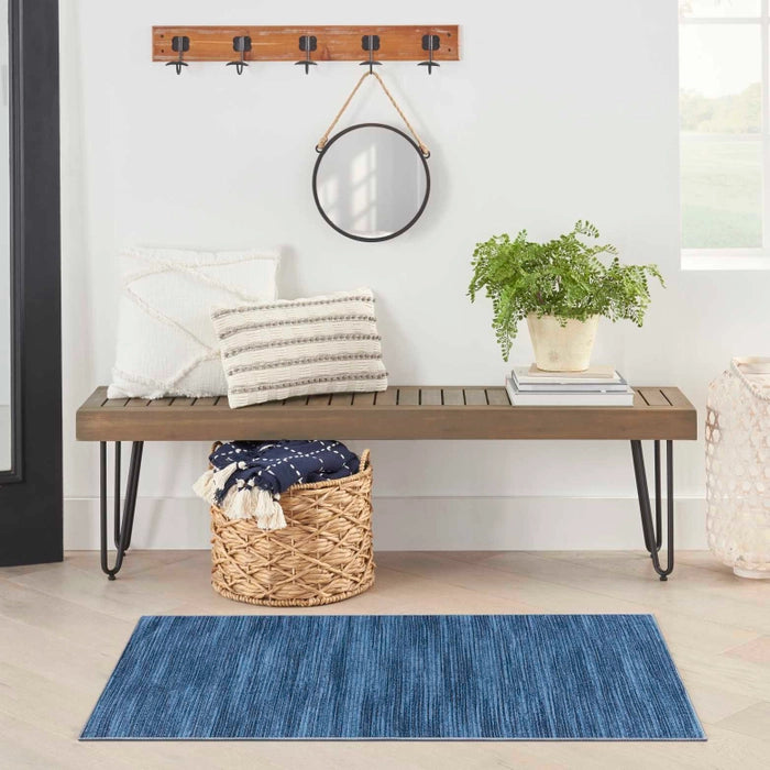 Taylore Modern Blue Washable Area Rug