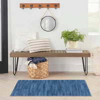 Taylore Modern Blue Washable Area Rug